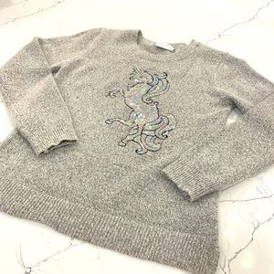 NWOT Childrens Place Girls Sequin Unicorn 🦄 Sweater